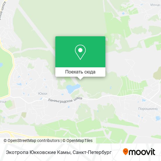 Карта Экотропа Юкковские Камы