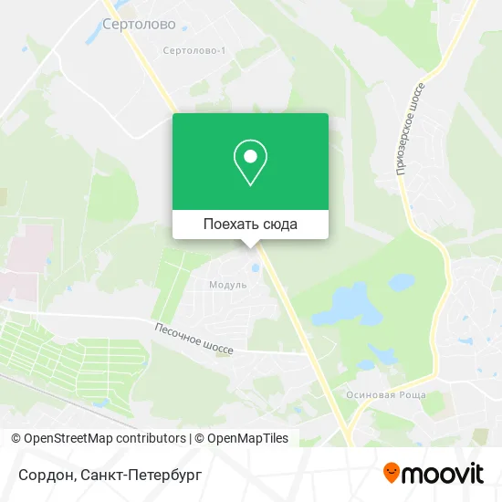 Карта Сордон