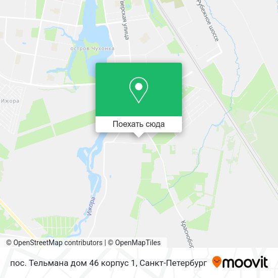 Карта пос. Тельмана дом 46 корпус 1