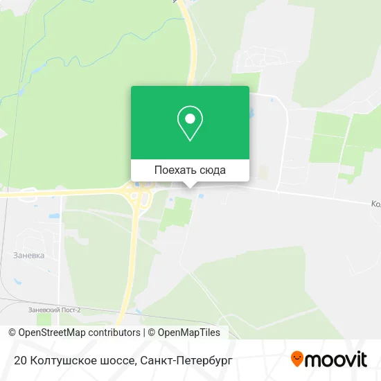 Карта 20 Колтушское шоссе