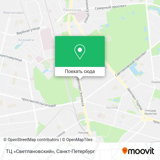Карта ТЦ «Светлановский»