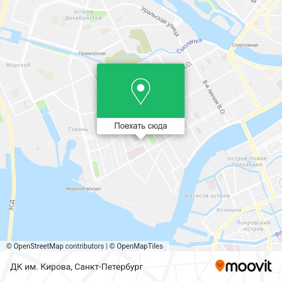 Карта ДК им. Кирова