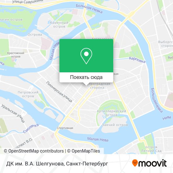 Карта ДК им. В.А. Шелгунова