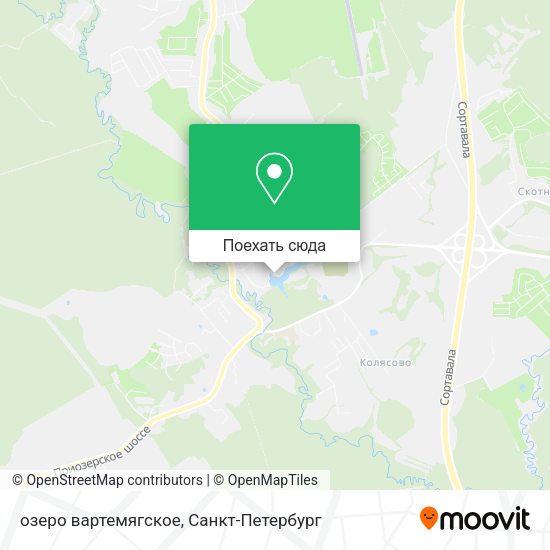 Карта озеро вартемягское