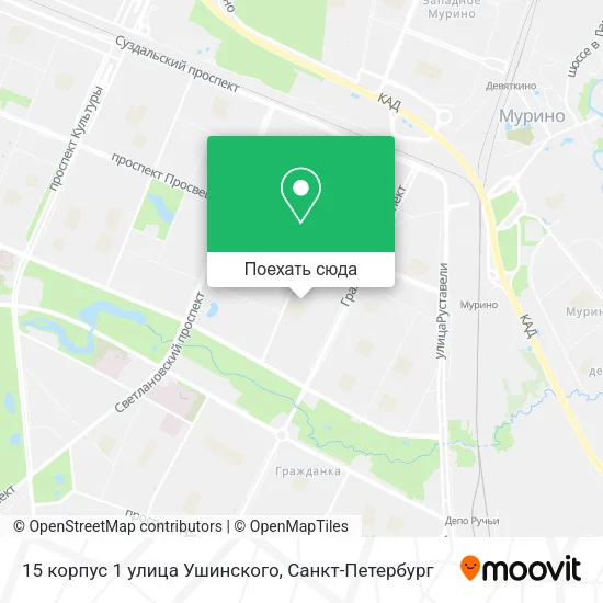 Карта 15 корпус 1 улица Ушинского