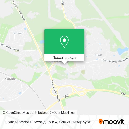 Карта Приозерское шоссе д.16 к.4