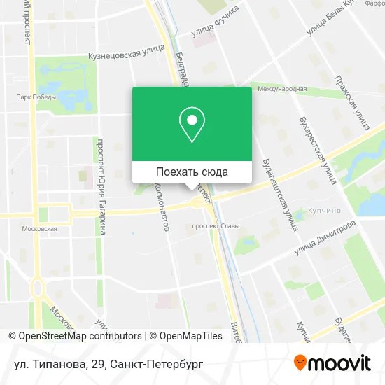 Карта ул. Типанова, 29