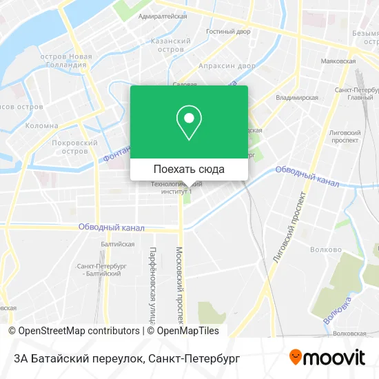 Карта 3А Батайский переулок