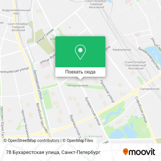 Карта 78 Бухарестская улица