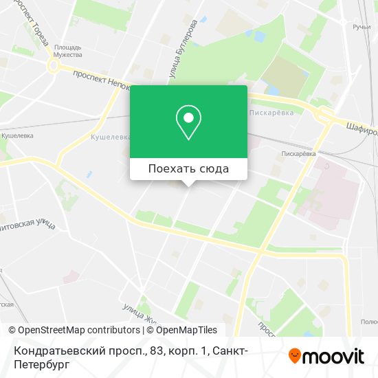 Карта Кондратьевский просп., 83, корп. 1