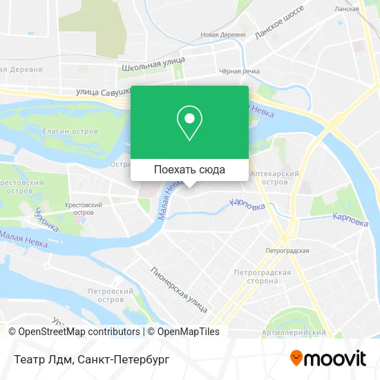 Карта Театр Лдм