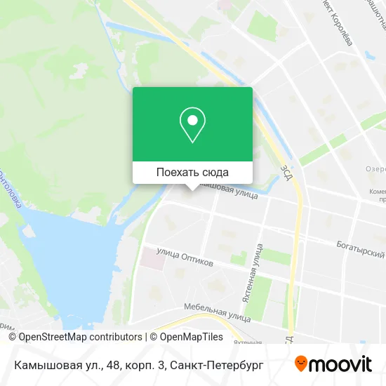 Карта Камышовая ул., 48, корп. 3