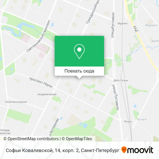 Карта Софьи Ковалевской, 14, корп. 2