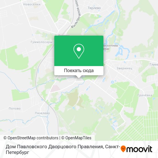 Карта Дом Павловского Дворцового Правления