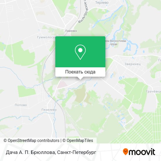 Карта Дача А. П. Брюллова
