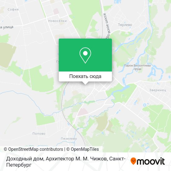 Карта Доходный дом, Архитектор М. М. Чижов