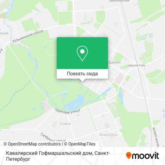 Карта Кавалерский Гофмаршальский дом