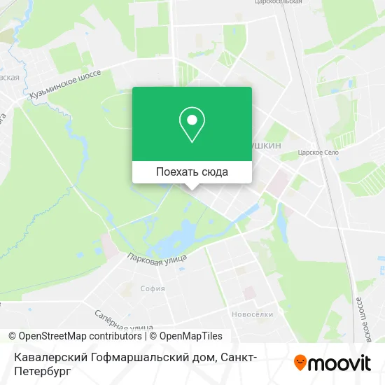 Карта Кавалерский Гофмаршальский дом