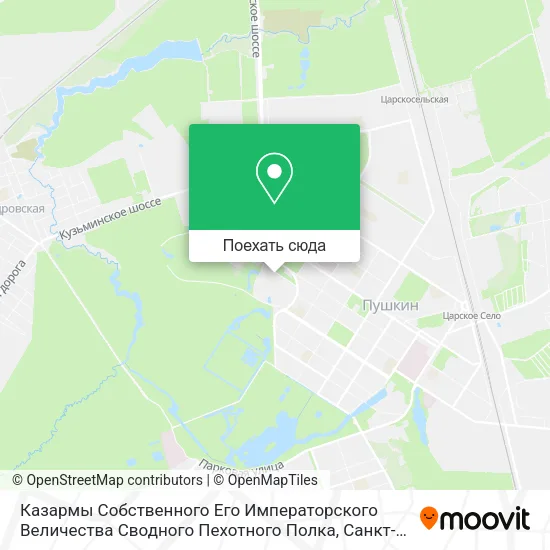 Карта Казармы Собственного Его Императорского Величества Сводного Пехотного Полка