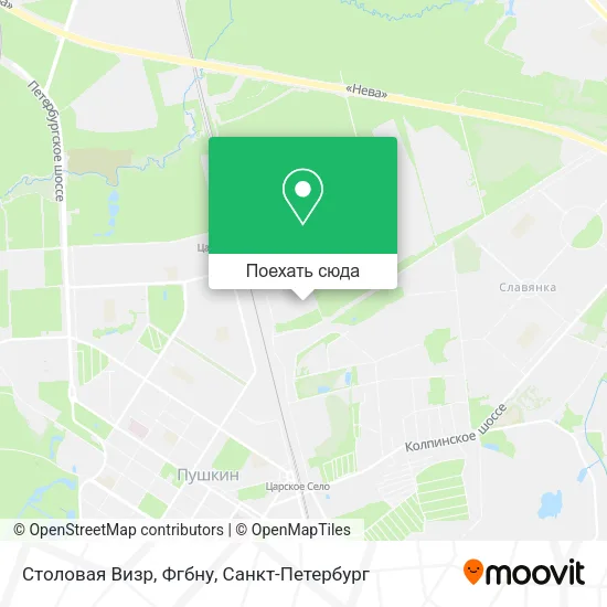 Карта Столовая Визр, Фгбну