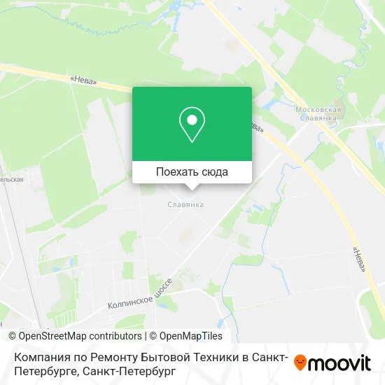 Карта Компания по Ремонту Бытовой Техники в Санкт-Петербурге