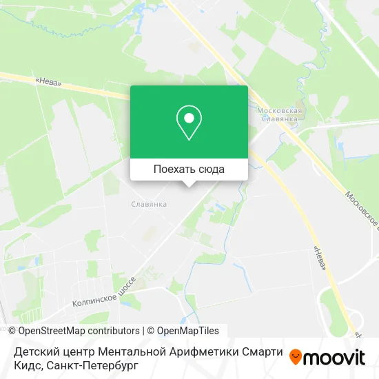 Карта Детский центр Ментальной Арифметики Смарти Кидс