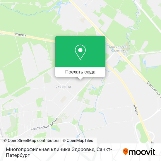 Карта Многопрофильная клиника Здоровье