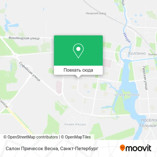 Карта Салон Причесок Весна