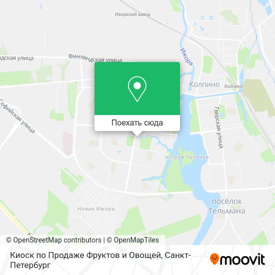 Карта Киоск по Продаже Фруктов и Овощей