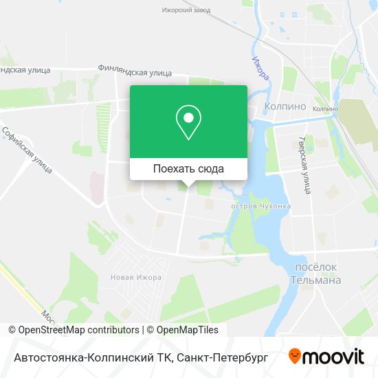 Карта Автостоянка-Колпинский ТК