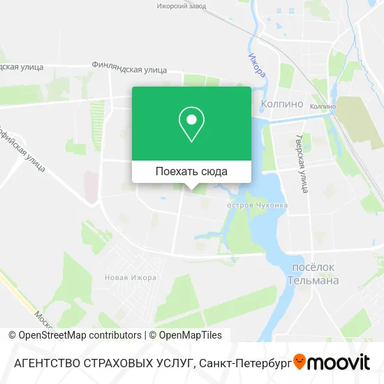Карта АГЕНТСТВО СТРАХОВЫХ УСЛУГ