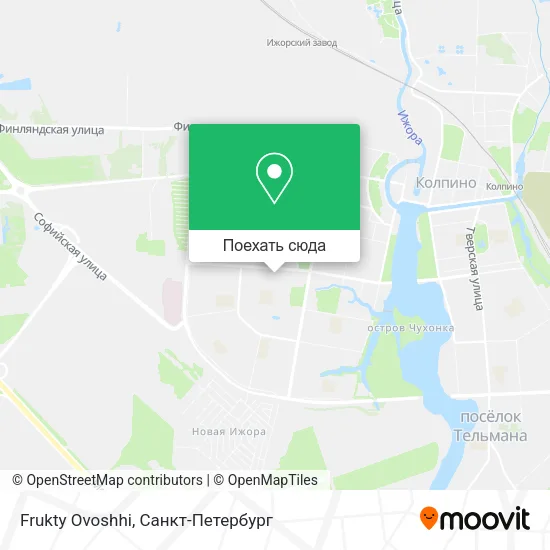 Карта Frukty Ovoshhi