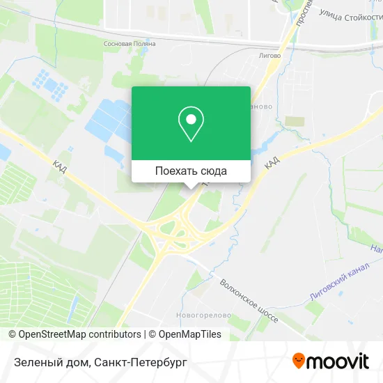 Карта Зеленый дом