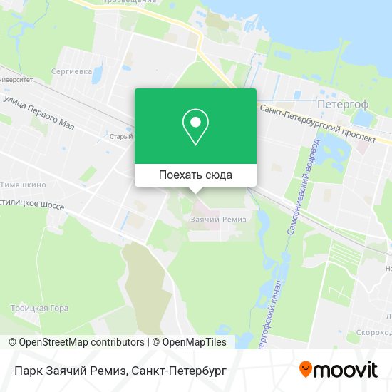Карта Парк Заячий Ремиз