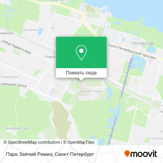 Карта Парк Заячий Ремиз