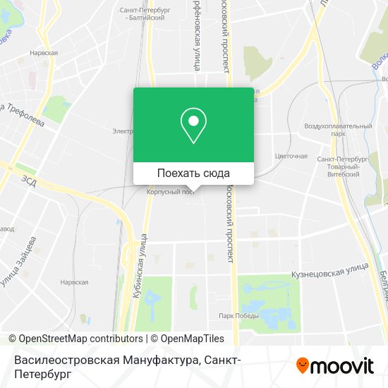 Карта Василеостровская Мануфактура