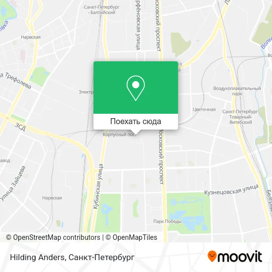 Карта Hilding Anders
