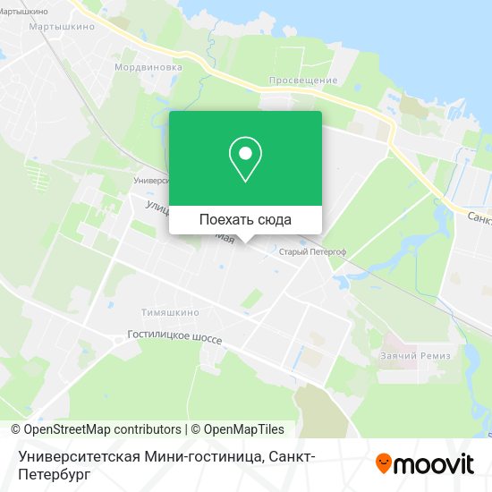 Карта Университетская Мини-гостиница