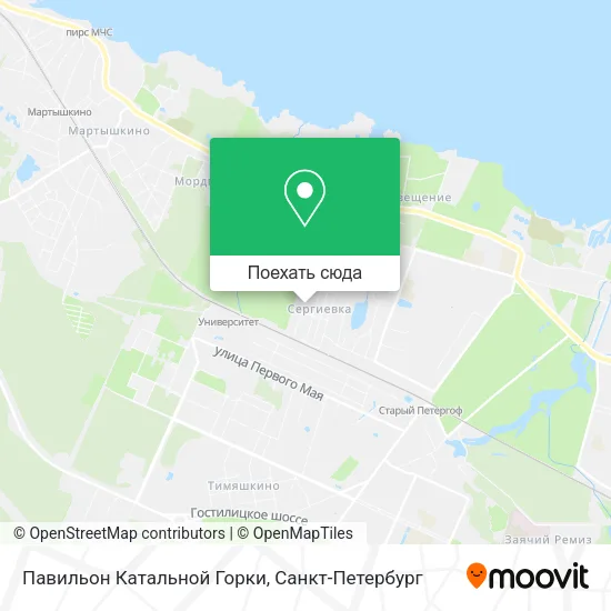 Карта Павильон Катальной Горки