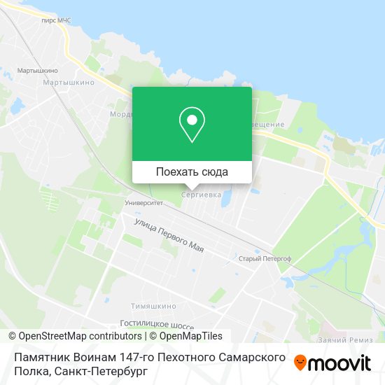 Карта Памятник Воинам 147-го Пехотного Самарского Полка