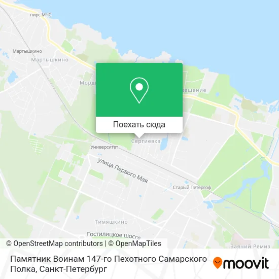 Карта Памятник Воинам 147-го Пехотного Самарского Полка