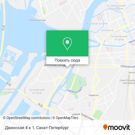 Карта Двинская 4 к 1
