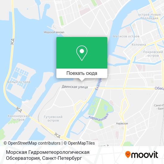 Карта Морская Гидрометеорологическая Обсерватория