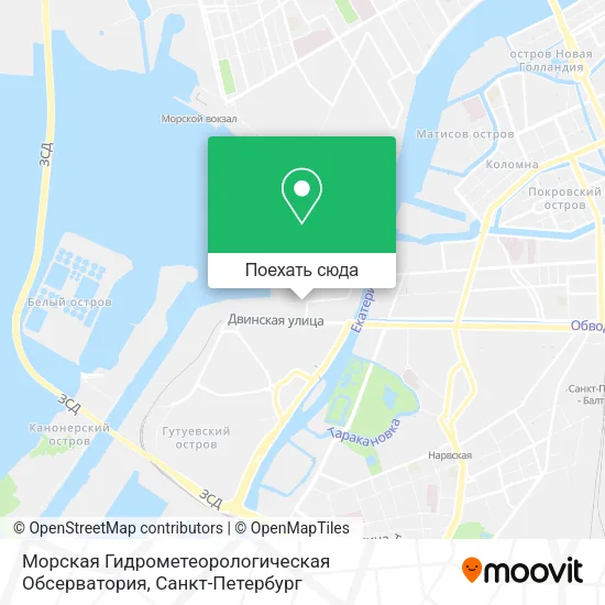 Карта Морская Гидрометеорологическая Обсерватория