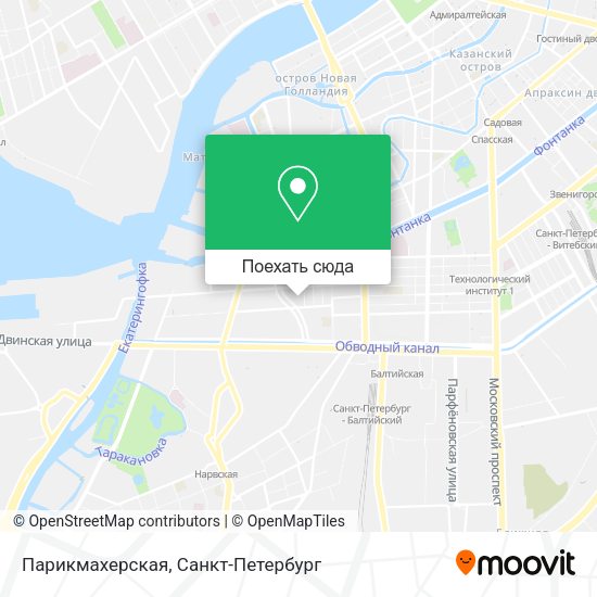 Карта Парикмахерская