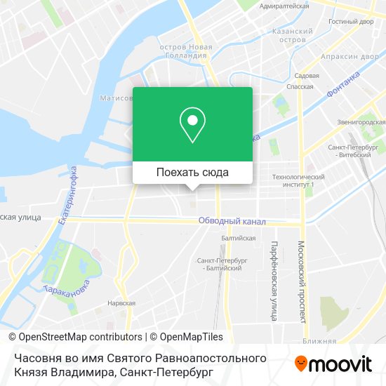 Карта Часовня во имя Святого Равноапостольного Князя Владимира
