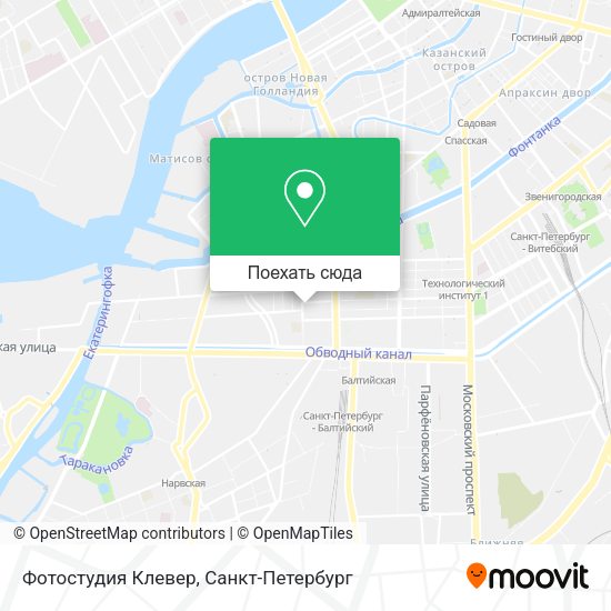 Карта Фотостудия Клевер