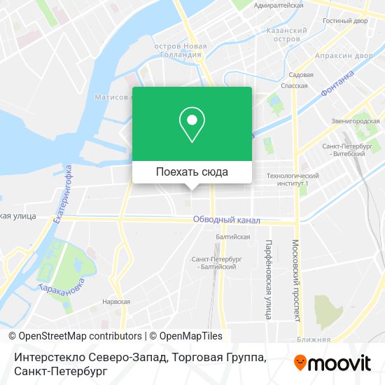 Карта Интерстекло Северо-Запад, Торговая Группа
