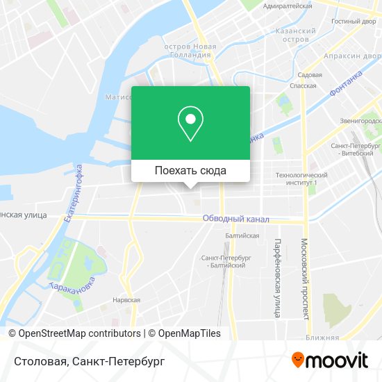 Карта Столовая