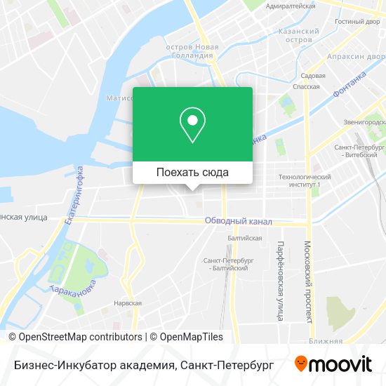 Карта Бизнес-Инкубатор академия
